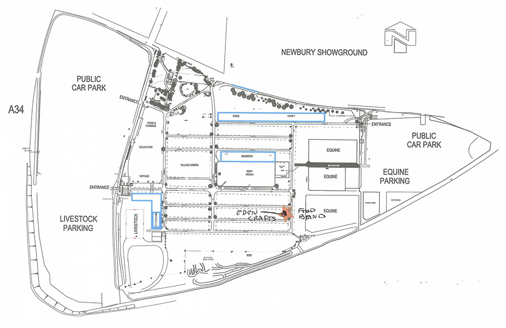 Newbury show Ground Plan