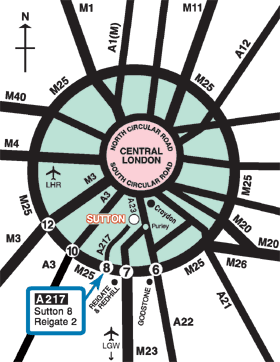 Map of London area